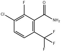 3-CHLORO-2-FLUORO-6-(TRIFLUOROMETHYL)BENZAMIDE 구조식 이미지
