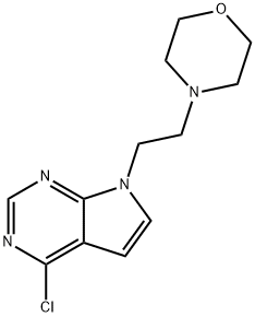 4-CHLORO-7-(2-MORPHOLINOETHYL)-7H-PYRROLO[2,3-D]PYRIMIDINE 구조식 이미지