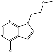 4-CHLORO-7-(2-METHOXYETHYL)-7H-PYRROLO[2,3-D]PYRIMIDINE 구조식 이미지