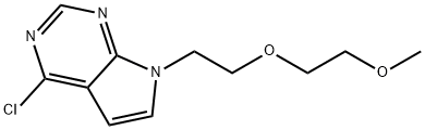 7-(2-(2-METHOXYETHOXY)ETHYL)-4-CHLORO-7H-PYRROLO[2,3-D]PYRIMIDINE Structure