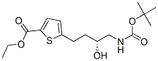 ETHYL 5-[(3R)-4-(TERT-BUTOXYCARBONYLAMINO)-3-HYDROXYBUTYL]THIOPHENE-2-CARBOXYLATE Structure