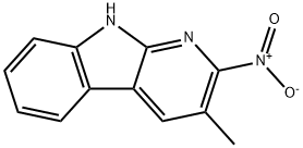 2-Nitro-3-Methyl-9H-pyrido[2,3-b]indole Structure