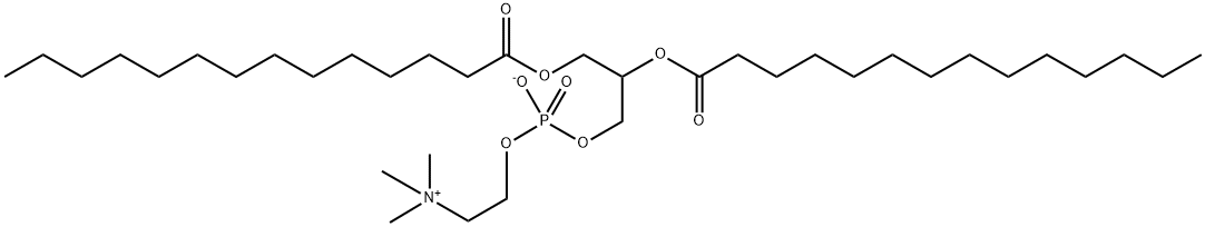 1,2-DIMYRISTOYL-RAC-GLYCERO-3-PHOSPHOCHOLINE Structure