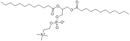 1,2-DILAUROYL-RAC-GLYCERO-3-PHOSPHOCHOLINE Structure