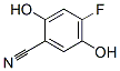 벤조니트릴,4-플루오로-2,5-디히드록시-(9CI) 구조식 이미지