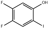 4,5-Difluoro-2-iodo-phenol Structure