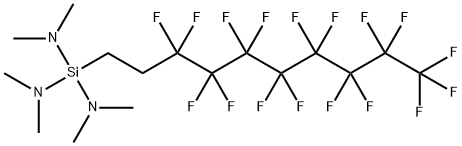 (heptadecaflroro-1,1,2,2-tetrahydrodecyl)tris(dimethylamino)silane Structure