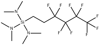 노나플루오로헥실트리스(디메틸스미노)실란 구조식 이미지