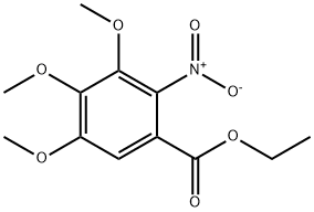 Benzoic acid, 3,4,5-triMethoxy-2-nitro-, ethyl ester 구조식 이미지