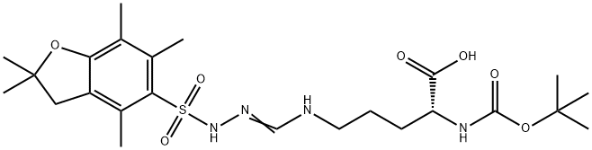 BOC-D-ARG(PBF)-OH Structure