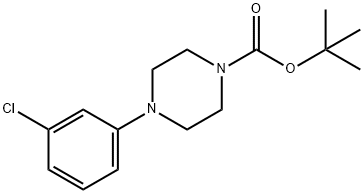 tert-butyl 4-(3-chlorophenyl)piperazine-1-carboxylate 구조식 이미지