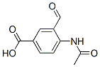 벤조산,4-(아세틸아미노)-3-포르밀-(9Cl) 구조식 이미지