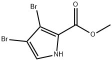 3,4-DIBROMO-1H-PYRROLE-2-CARBOXYLIC ACID METHYL ESTER Structure