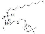 2-[2-(6,6-dimethylbicyclo[3.1.1]hept-2-en-2-yl)ethoxy]triethylammonium decyl sulphate  Structure