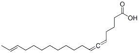 (R,16E)-Octadeca-5,6,16-trienoic acid Structure