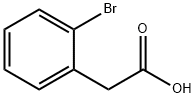 2-브로모페닐아세트산 구조식 이미지