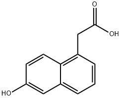 (6-HYDROXY-1-NAPHHTHYL)아세트산 구조식 이미지