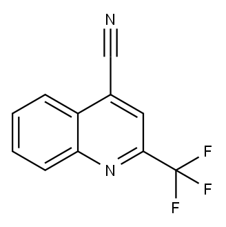 2-(Trifluoromethyl)quinoline-4-carbonitrile ,97% 구조식 이미지