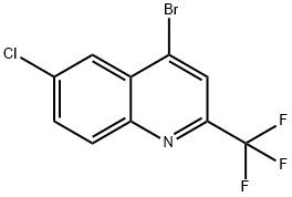 4-BROMO-6-CHLORO-2-(TRIFLUOROMETHYL)QUINOLINE Structure