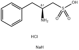(s)-2-아미노-3-페닐프로판-1-술폰산염산염 구조식 이미지