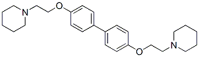 4,4'-비스(2-피페리디노에틸옥시)-1,1'-비페닐 구조식 이미지