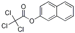 Acetic acid, 2,2,2-trichloro-, 2-naphthalenyl ester 구조식 이미지
