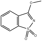 3-메톡시-1,2-벤즈이소티아졸1,1-디옥사이드 구조식 이미지