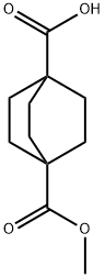BICYCLO[2.2.2]옥탄-1,4-디카르복실산헤미메틸에스테르 구조식 이미지