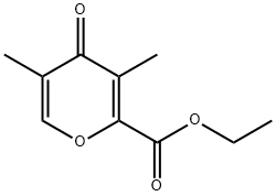 3,5-DiMethyl-2-(ethoxycarbonyl)-4-pyrone 구조식 이미지