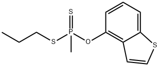 포스포노디티오산,메틸-,O-(벤조(b)티엔-4-일)S-프로필에스테르 구조식 이미지