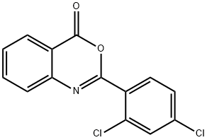 2-(2,4-Dichlorophenyl)-4H-3,1-benzoxazin-4-one Structure