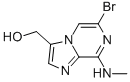 (6-BROMO-8-(METHYLAMINO)IMIDAZO[1,2-A]PYRAZIN-3-YL)METHANOL 구조식 이미지