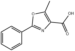 5-METHYL-2-PHENYL-1,3-OXAZOLE-4-CARBOXYLIC ACID 구조식 이미지