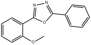 2-(2-메톡시페닐)-5-페닐-1,3,4-옥사디아졸 구조식 이미지