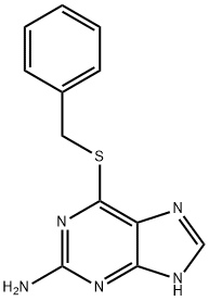 6-[(phenylmethyl)thio]-1H-purin-2-amine 구조식 이미지