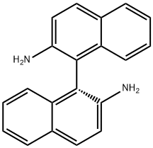 (R)-(+)-2,2'-Diamino-1,1'-binaphthalene 구조식 이미지