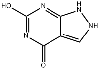 4H-Pyrazolo[3,4-d]pyrimidin-4-one,  1,2-dihydro-6-hydroxy- 구조식 이미지