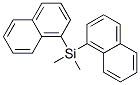 실란,디메틸-디-1-나프탈레닐- 구조식 이미지