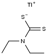 Diethyldithiocarbamic acid thallium(I) salt Structure