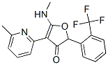 3(2H)-Furanone,  5-(methylamino)-4-(6-methyl-2-pyridinyl)-2-[2-(trifluoromethyl)phenyl]- 구조식 이미지