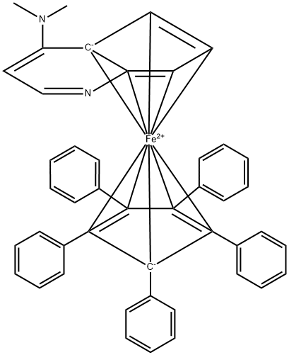 (R)-(+)-4-DIMETHYLAMINOPYRINDINYL(PENTAPHENYLCYCLOPENTADIENYL)철 구조식 이미지