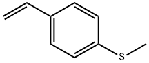 Benzene, 1-ethenyl-4-(methylthio)- Structure