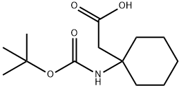 (1-TERT-BUTOXYCARBONYLAMINO-CYCLOHEXYL)-아세트산 구조식 이미지