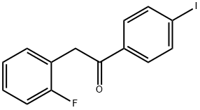 2-(2-플루오로페닐)-4'-아이오도아세토페논 구조식 이미지