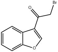 1-(1-BENZOFURAN-3-YL)-2-BROMO-1-ETHANONE 구조식 이미지