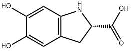 (2S)-5,6-dihydroxy-2,3-dihydro-1H-indole-2-carboxylic acid 구조식 이미지