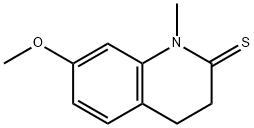 2(1H)-Quinolinethione,  3,4-dihydro-7-methoxy-1-methyl- 구조식 이미지