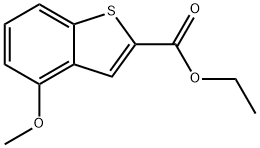 Benzo[b]thiophene-2-carboxylic acid, 4-Methoxy-, ethyl ester Structure