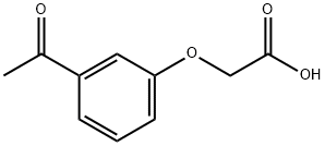 (3-ACETYLPHENOXY)ACETIC ACID 구조식 이미지