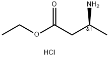 Butanoic acid, 3-aMino-, ethyl ester, hydrochloride, (3S)- Structure